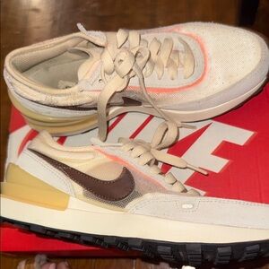 Nike Cream and Brown Sneakers